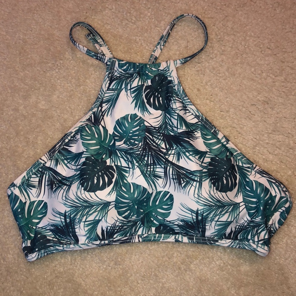 Palm Tree Swimsuit Top
